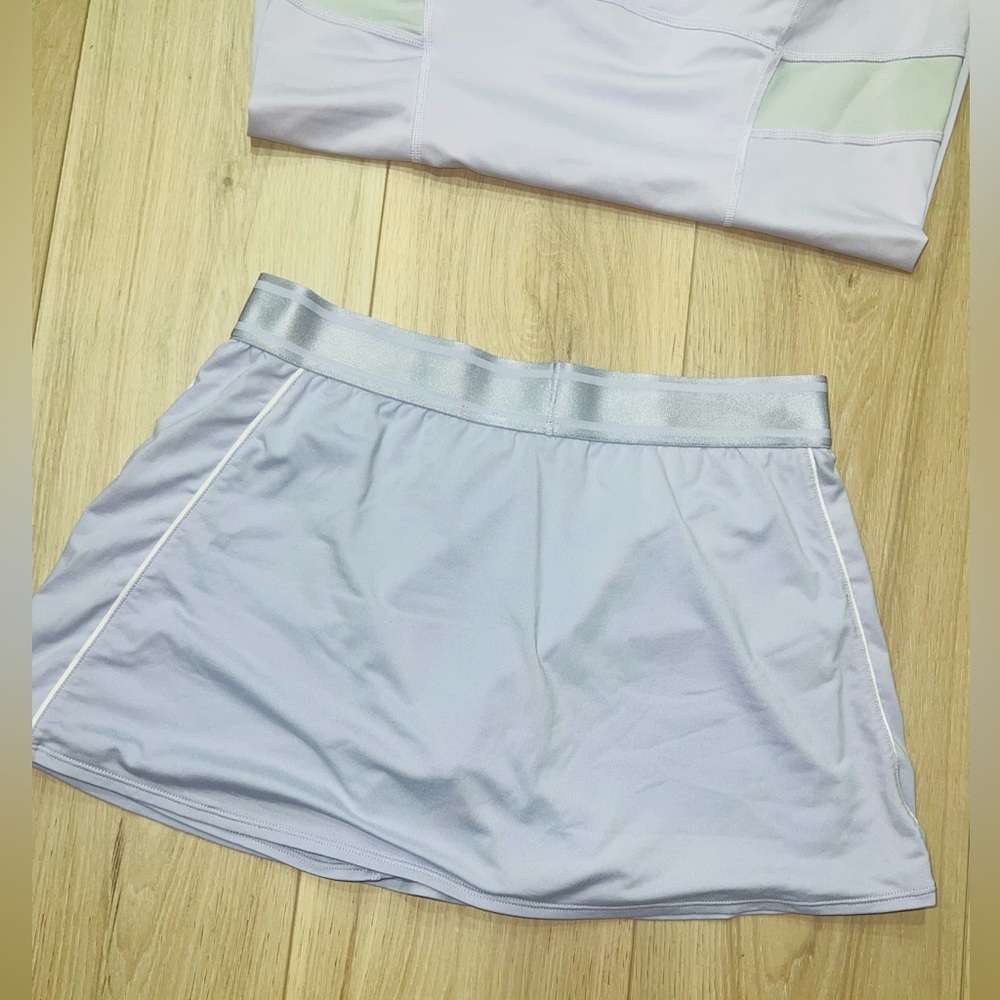 Nike Dri-FIT Tennis Lavender Sports Set - Skort (sz M) and Shirt (sz L) - Picture 6 of 11